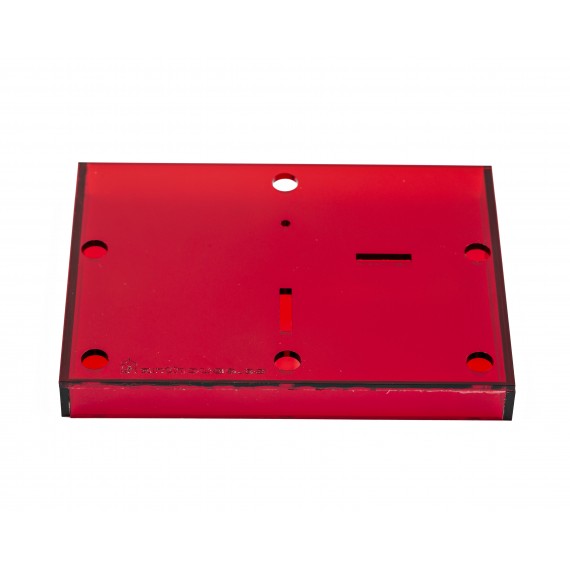 Rote Kappen mit NaturColor-Profilen (Licht an den Seiten vermeiden) Anthouse Methacrylate