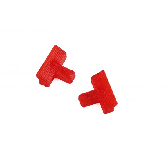 4 Ts flexibles para sujección de Tapas rojas Qbik Vertical  Categorías