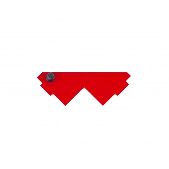 Coperchi in metacrilato rosso Qbik  QBIKS Formicai 3D Modulare