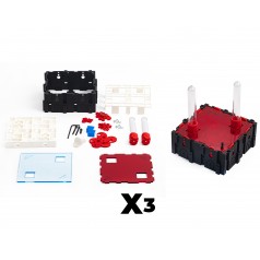 Pack de Montaje 3 Qbiks Quadra  QBIKS Formiguers 3D Modulars