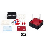 Pacchetto di montaggio Quadra 3 Qbiks  QBIKS Formicai 3D Modulare